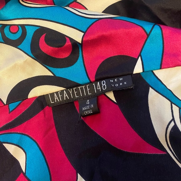 Lafayette 148 Silk wrap blouse - Picture 9 of 9